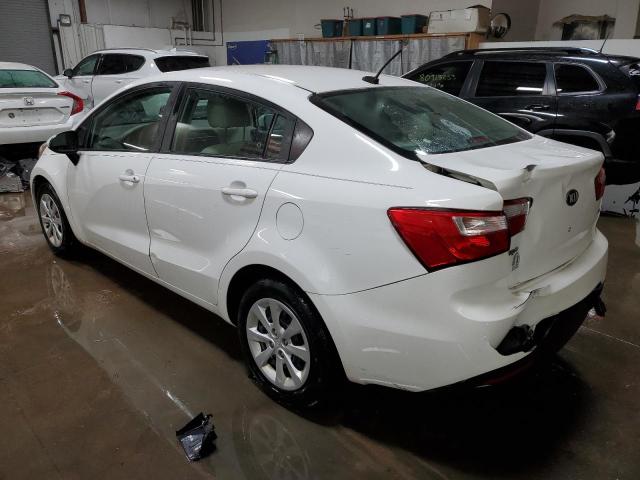 KNADM4A34D6223700 - 2013 KIA RIO LX WHITE photo 2