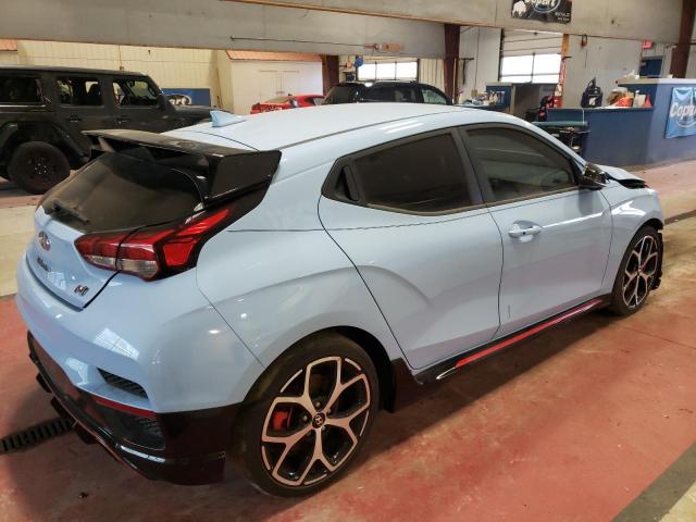 KMHT36AH9LU005234 - 2020 HYUNDAI VELOSTER N BLUE photo 3