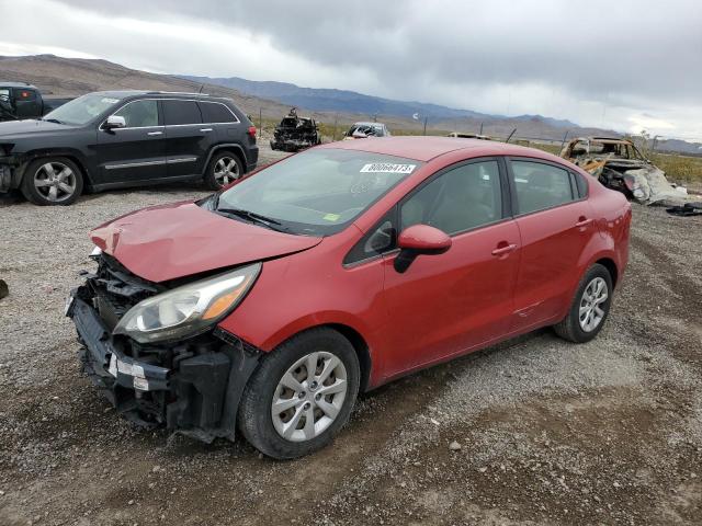 KNADM4A31D6278458 - 2013 KIA RIO LX RED photo 1