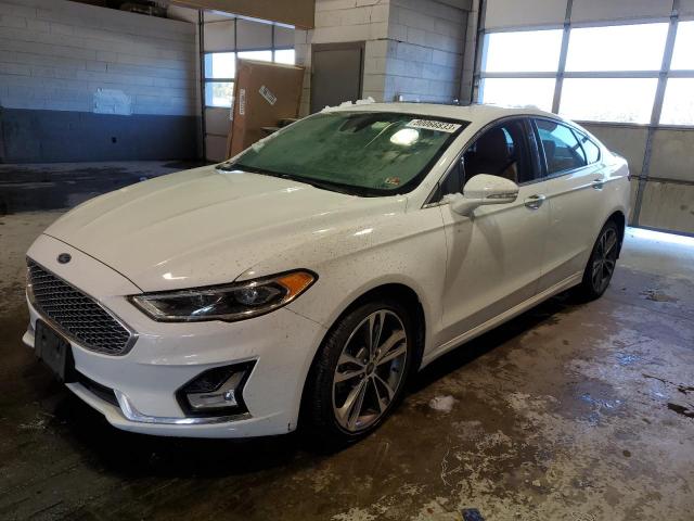 3FA6P0D93LR128175 - 2020 FORD FUSION TITANIUM WHITE photo 1