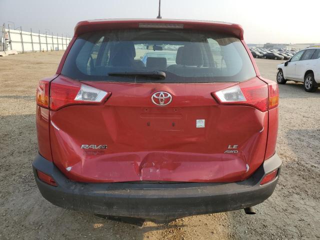 2T3BFREV9DW031846 - 2013 TOYOTA RAV4 LE RED photo 6