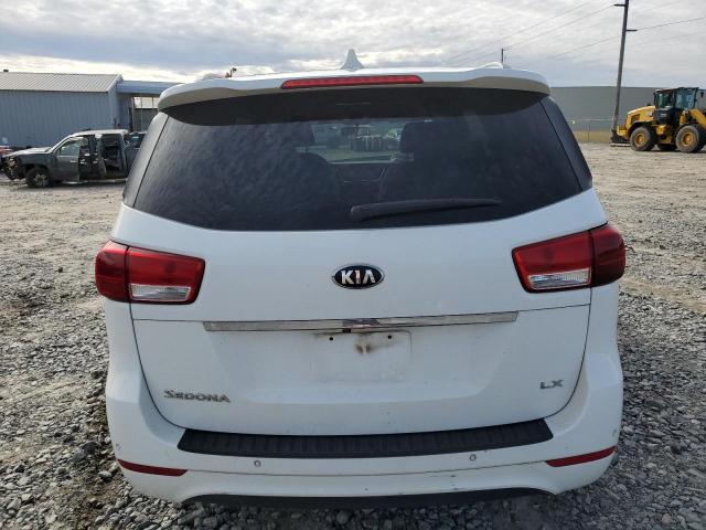 KNDMB5C1XG6091301 - 2016 KIA SEDONA LX WHITE photo 6