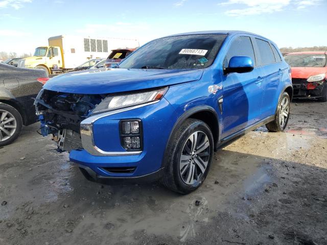 JA4APUAU2MU027606 - 2021 MITSUBISHI OUTLANDER ES BLUE photo 1