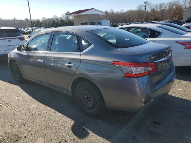 3N1AB7AP0FY255557 - 2015 NISSAN SENTRA S GRAY photo 2