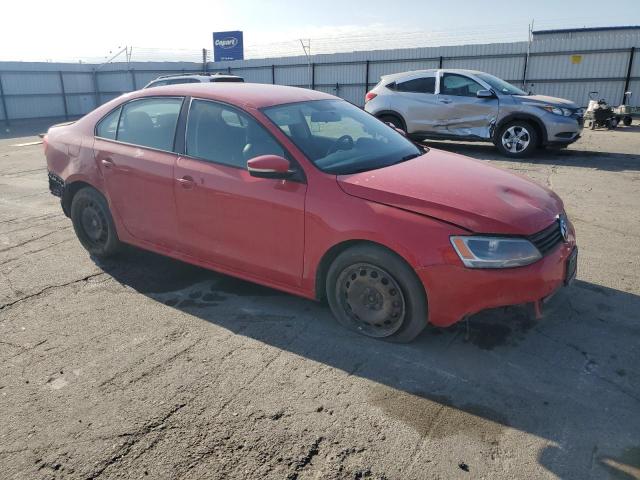 3VWDZ7AJ2BM357622 - 2011 VOLKSWAGEN JETTA SE 红色 照片 4