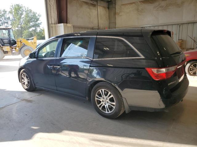 5FNRL5H69BB050484 - 2011 HONDA ODYSSEY EXL BLACK photo 2