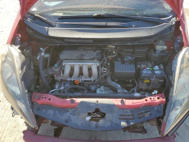 JHMGE8H38DC077537 - 2013 HONDA FIT RED photo 11