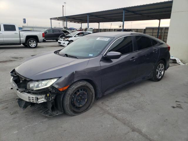 2HGFC2F58JH555647 - 2018 HONDA CIVIC LX GRAY photo 1