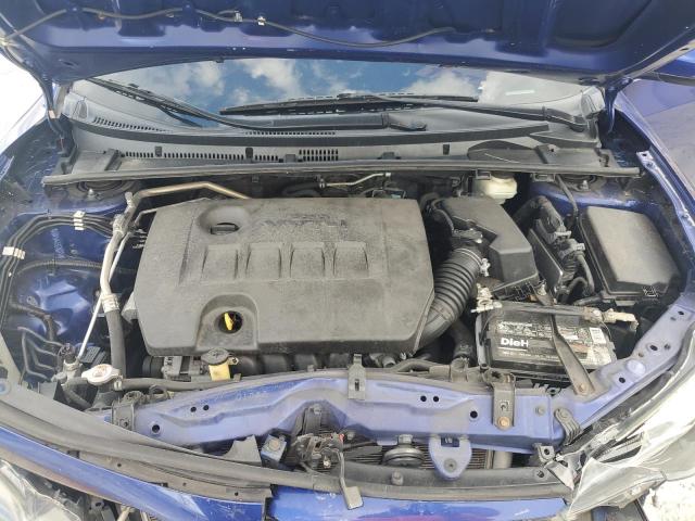 5YFBURHE7KP876400 - 2019 TOYOTA COROLLA L BLUE photo 11