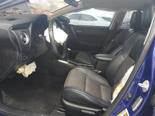 5YFBURHE7KP876400 - 2019 TOYOTA COROLLA L BLUE photo 7