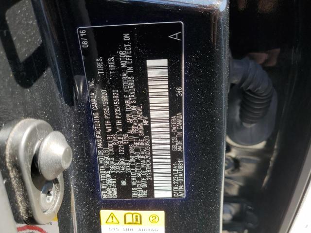 2T2BZMCA2GC050923 - 2016 LEXUS RX 350 BASE 黑色 照片 13