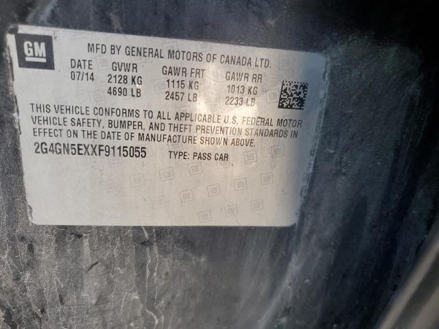 2G4GN5EXXF9115055 - 2015 BUICK REGAL PREMIUM BLACK photo 12