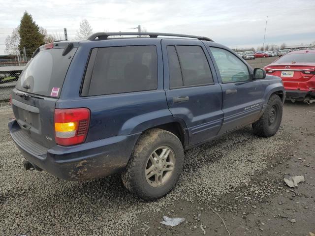 1J4GW48N24C103942 - 2004 JEEP GRAND CHER LAREDO BLUE photo 3