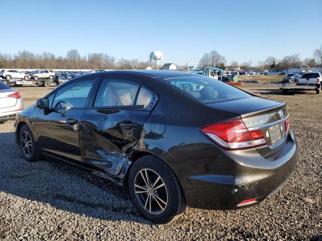 2HGFB2F56DH582708 - 2013 HONDA CIVIC LX BLACK photo 2