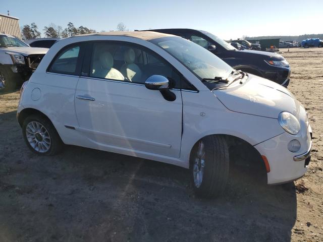 3C3CFFER4DT727922 - 2013 FIAT 500 LOUNGE WHITE photo 4