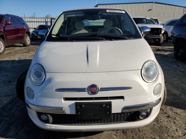 3C3CFFER4DT727922 - 2013 FIAT 500 LOUNGE WHITE photo 5