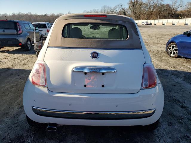 3C3CFFER4DT727922 - 2013 FIAT 500 LOUNGE WHITE photo 6