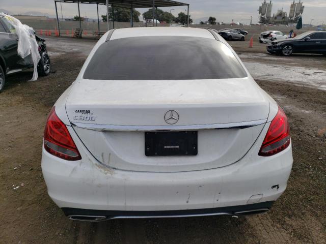 55SWF4JB6JU238663 - 2018 MERCEDES-BENZ C 300 WHITE photo 6