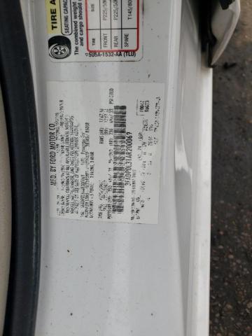 3FADP0L31AR200069 - 2010 FORD FUSION HYBRID WHITE photo 12