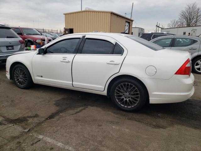 3FADP0L31AR200069 - 2010 FORD FUSION HYBRID WHITE photo 2