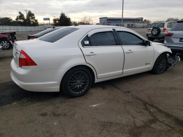 3FADP0L31AR200069 - 2010 FORD FUSION HYBRID WHITE photo 3