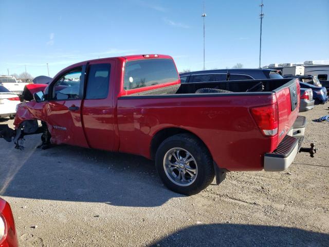 1N6BA06B07N209019 - 2007 NISSAN TITAN XE RED photo 2