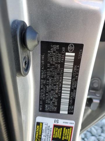 4T1C11AK3NU637945 - 2022 TOYOTA CAMRY LE ნაცრისფერი ფოტო 12