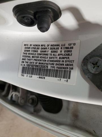 19XFB2F89EE203576 - 2014 HONDA CIVIC EX WHITE photo 12