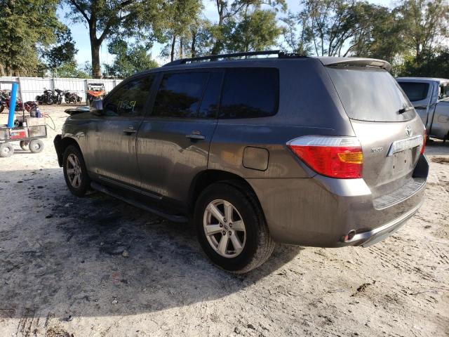 JTEDS41A282012592 - 2008 TOYOTA HIGHLANDER GRAY photo 2