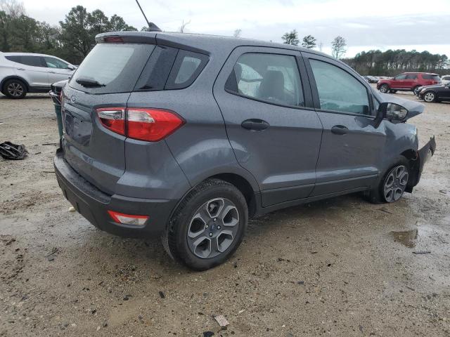 MAJ3S2FE1MC402643 - 2021 FORD ECOSPORT S GRAY photo 3