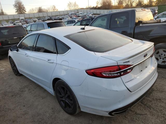 3FA6P0H97JR179461 - 2018 FORD FUSION SE WHITE photo 2