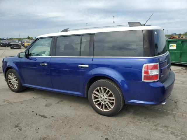2FMGK5C81FBA18971 - 2015 FORD FLEX SEL BLUE photo 2