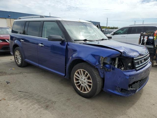 2FMGK5C81FBA18971 - 2015 FORD FLEX SEL BLUE photo 4