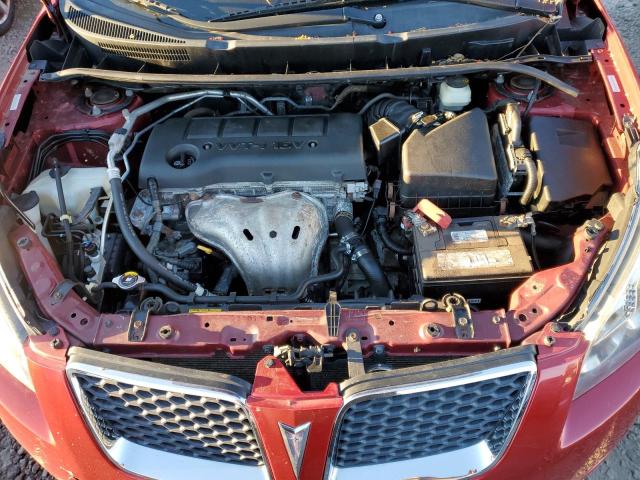 5Y2SP67019Z421750 - 2009 PONTIAC VIBE RED photo 11