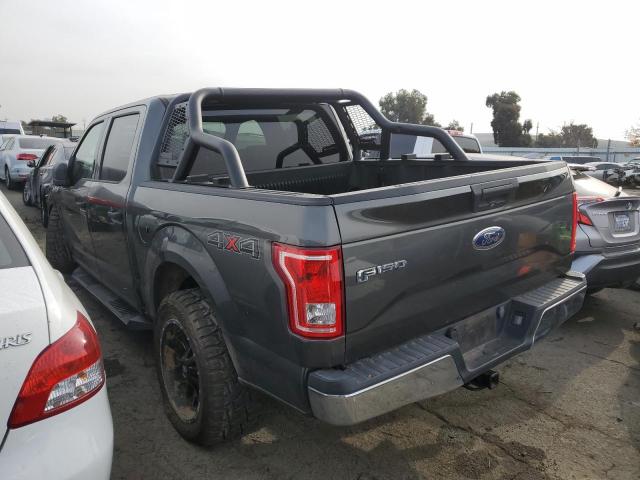 1FTEW1EF3GKE97888 - 2016 FORD F150 SUPERCREW GRAY photo 2