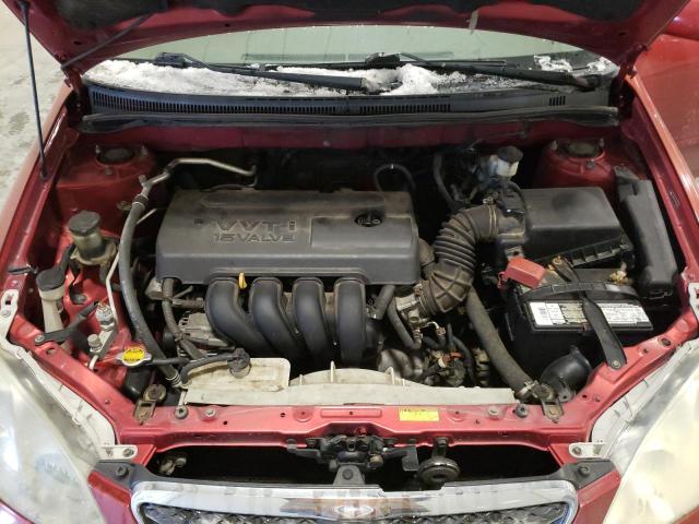 JTDBR32E460085376 - 2006 TOYOTA COROLLA CE RED photo 11