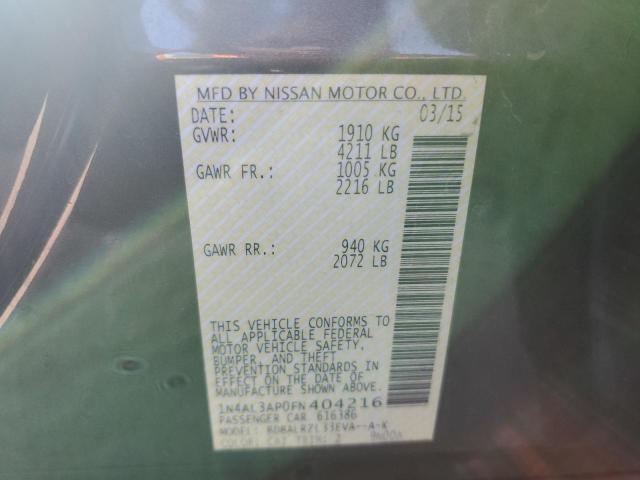 1N4AL3AP0FN404216 - 2015 NISSAN ALTIMA 2.5 GRAY photo 12