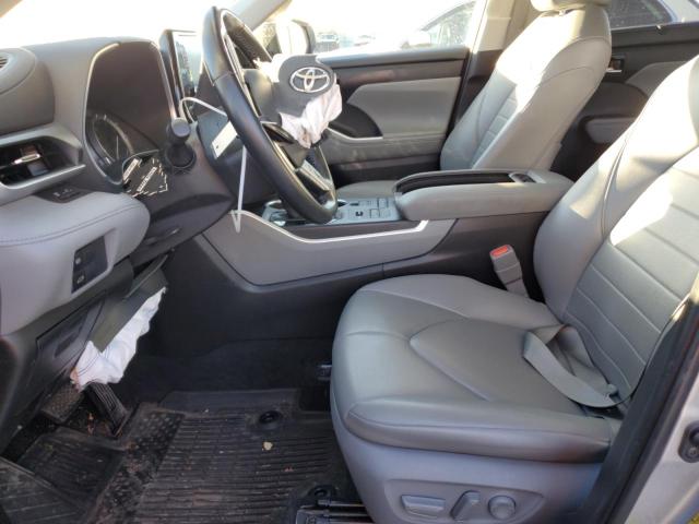 5TDGZRBH9NS164041 - 2022 TOYOTA HIGHLANDER XLE SILVER photo 7