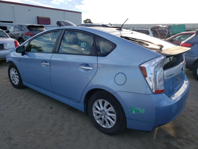 JTDKN3DP4C3015199 - 2012 TOYOTA PRIUS PLUG BLUE photo 2