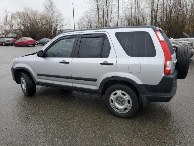 JHLRD68585C001842 - 2005 HONDA CR-V LX SILVER photo 2