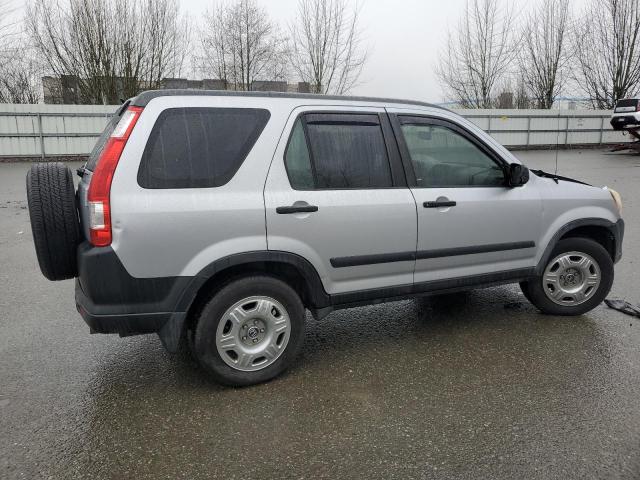 JHLRD68585C001842 - 2005 HONDA CR-V LX SILVER photo 3