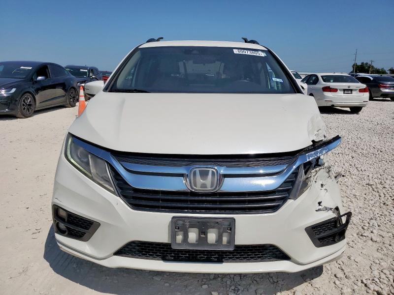 5FNRL6H51KB016102 - 2019 HONDA ODYSSEY EX WHITE photo 5