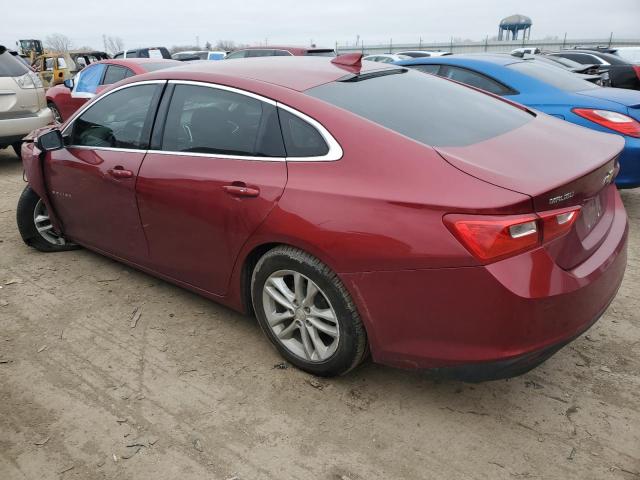 1G1ZE5ST6HF125387 - 2017 CHEVROLET MALIBU LT MAROON photo 2