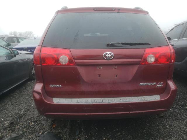 5TDBK23C07S007610 - 2007 TOYOTA SIENNA LE MAROON photo 6