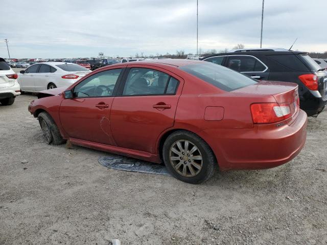 4A32B2FF3AE008265 - 2010 MITSUBISHI GALANT FE RED photo 2