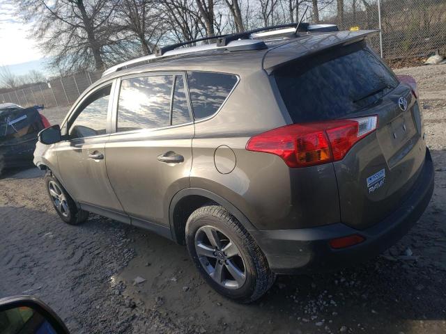 JTMWFREV9FD074097 - 2015 TOYOTA RAV4 XLE TAN photo 2