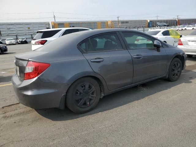 2HGFB2F52CH572630 - 2012 HONDA CIVIC LX ნაცრისფერი ფოტო 3