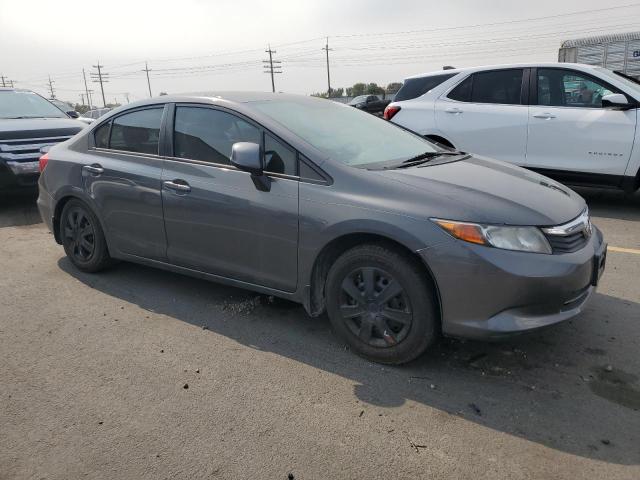 2HGFB2F52CH572630 - 2012 HONDA CIVIC LX ნაცრისფერი ფოტო 4