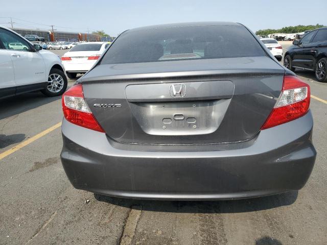 2HGFB2F52CH572630 - 2012 HONDA CIVIC LX ნაცრისფერი ფოტო 6