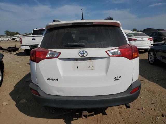 2T3RFREV8DW071673 - 2013 TOYOTA RAV4 XLE WHITE photo 6